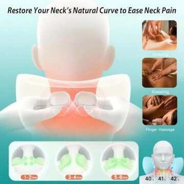 Celosmo Neck Massager Pillow with 6 Intensity Levels