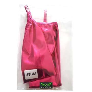 SACASUSA Shiny Fingerless Gloves for Dancewear & Costumes