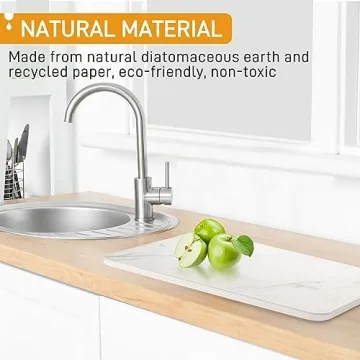 Stone Dish Drying Mat - Super Absorbent & Stylish Kitchen Essential