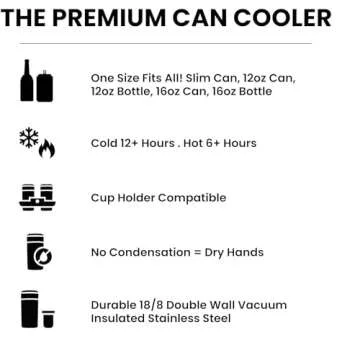 Frost Buddy Universal Can Cooler - Fits All Sizes and Styles