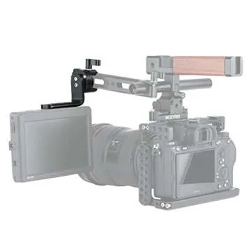NICEYRIG Quick Release NATO Clamp with NATO Rail, EVF Support Monitor Mount - 308