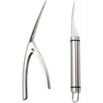 Stainless Steel Shrimp Line Knife & Peeler Set