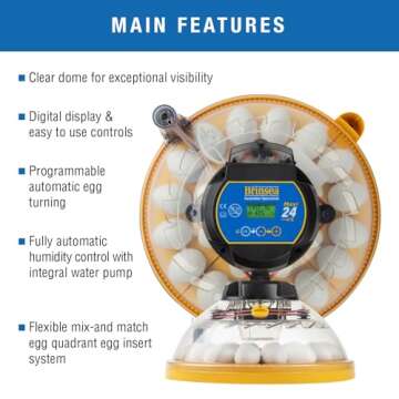 Brinsea Maxi 24 EX Egg Incubator - Hatching Made Easy with Humidity Control and Versatile Sizes