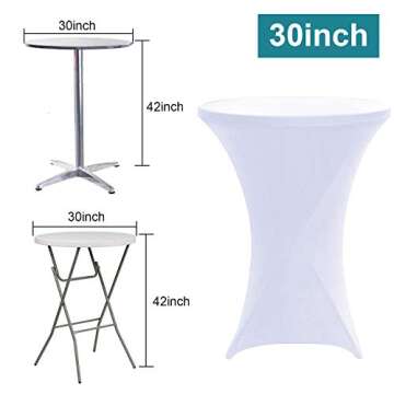 RELIANCER Spandex Table Covers - Perfect for Events