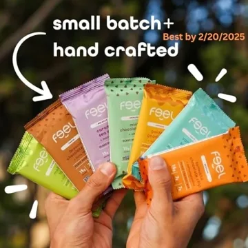 Feel Vegan Protein Bars - Healthy Snack Option, 15g Protein