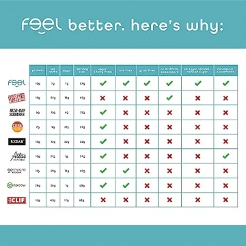 Feel Vegan Protein Bars - Healthy Snack Option, 15g Protein