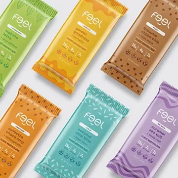 Feel Vegan Protein Bars - Healthy Snack Option, 15g Protein