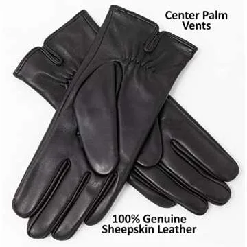 CANDOR AND CLASS Sheepskin Leather Gloves for Women
