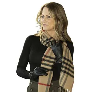 CANDOR AND CLASS Sheepskin Leather Gloves for Women