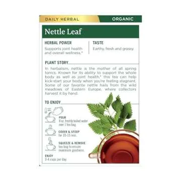 Traditional Medicinals Organic Nettle Leaf Tea - 16 Bags for Wellness
