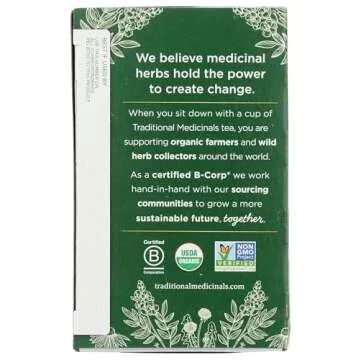 Traditional Medicinals Organic Nettle Leaf Tea - 16 Bags for Wellness