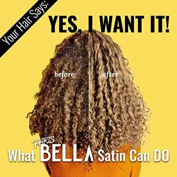 Satin Lined Sleep Cap for All Hair Types, Adjustable Strap