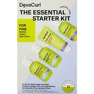 DevaCurl The Essential Starter Kit For Fine Waves, Curls, And Coils, 4 ct.