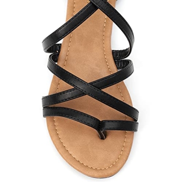 Stylish Gladiator Flat Sandals for Women - Luffymomo