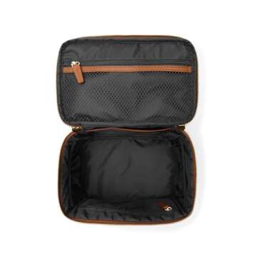 Stylish Leatherology Small Train Case for Travel Beauty