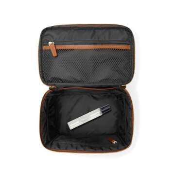 Stylish Leatherology Small Train Case for Travel Beauty