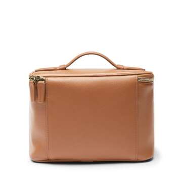 Stylish Leatherology Small Train Case for Travel Beauty
