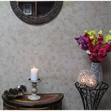 Hosley White Wooden Pillar Candle Holder Country Style 7 Inch High Ideal Gift for Wedding Party Special Occasion or as a Candle Holder W1