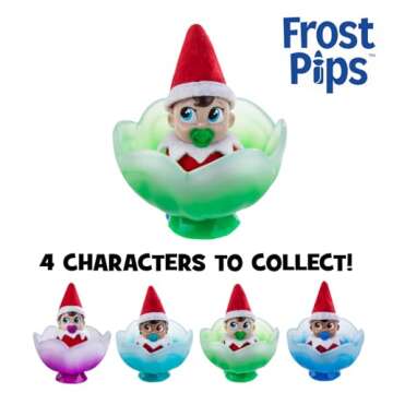 The Elf on the Shelf Frost Pips Mini Blooms Elf Baby Boy with Blue Eyes - Includes Frost Flower Cradle - for Ages 3 Years and Above