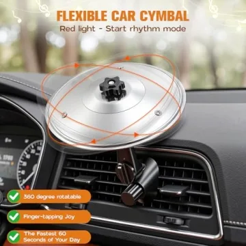 Funny Car Cymbal Drum Gadget for Music Lovers