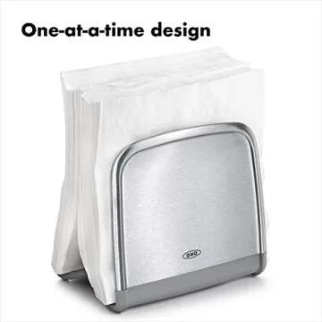 OXO Stainless Steel Neat Napkin Holder for Easy Access