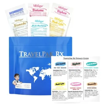 TravelPak RX Travel Essentials Medicine Kit with 73 Tablets