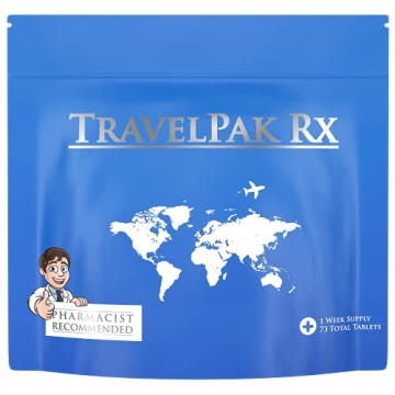 TravelPak RX Travel Essentials Medicine Kit with 73 Tablets