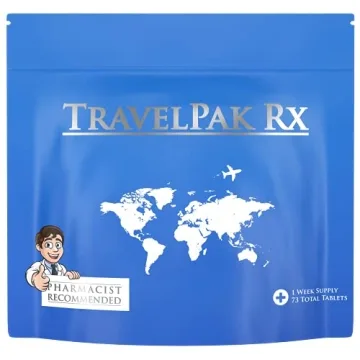 TravelPak RX Travel Essentials Medicine Kit with 73 Tablets