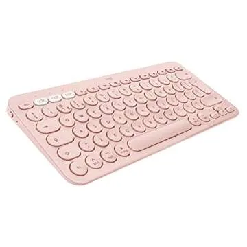 Logitech K380 Multi-Device Wireless Bluetooth Keyboard for Mac + Pebble M350 Wireless Mouse with Bluetooth or USB for iPad, Notebook, PC and Mac - Combo with Slim Portable Design, Quiet Clicks - Rose