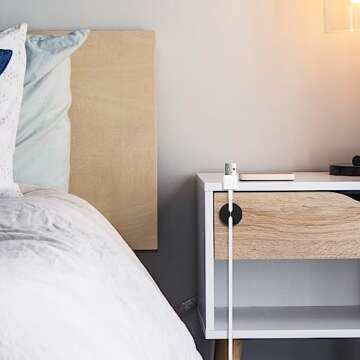 tifanso 6PCS Cable Clips Black - Adhesive Cord Cable Clips Holder Wire Organizer for Desk, Wire Holders for Cords, Nightstand, Home and Office