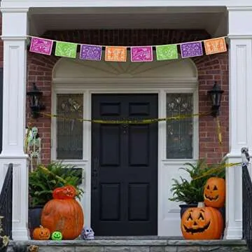 Durable Beistle Day of the Dead Picado Banner for Celebrations