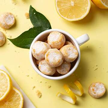 Highkey Healthy Keto Snack Cookies - Low Sugar Cookie Almond Wafer & Tea Biscuits, Gluten Free Snacks & Sweets for Diabetic Food & Ketogenic Diet Wafers for Dessert Foods or Paleo Desserts Lemon, 3 pack