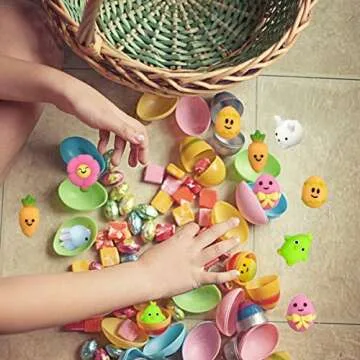 QINGQIU 24 PCS Easter Mochi Squishy Toys for Kids