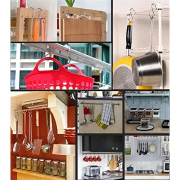 RuiLing 6-Pack Extra Large S Shape Hooks for Multi Uses