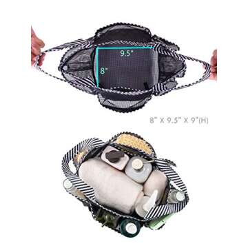 gataiphans Shower Caddy Tote,Shower Basket Mesh,Quick Dry bathroom Organizer Bag,Must Have For Dorm Life，Perfect For College Dorm,Camping, Gym,Trip, Swimming Class