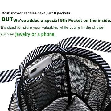 gataiphans Shower Caddy Tote,Shower Basket Mesh,Quick Dry bathroom Organizer Bag,Must Have For Dorm Life，Perfect For College Dorm,Camping, Gym,Trip, Swimming Class