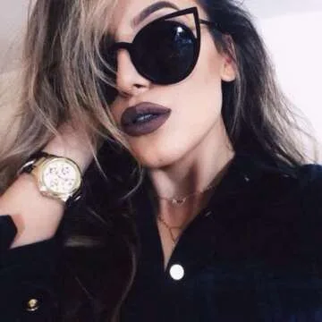 Womens Cateye Retro Fashion Retro Round Lens Cat Eye Sunglasses