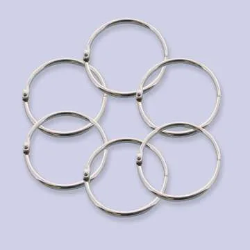 BAZIC Loose Leaf Binder Rings for Crafting and Organizing
