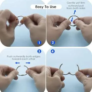 BAZIC Loose Leaf Binder Rings for Crafting and Organizing