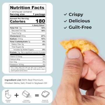 Flock Chicken Skin Chips - Low Carb High Protein Snack