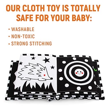 teytoy Black and White High Contrast Baby Book