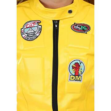 Women’s Kill Bill Beatrix Kiddo Yellow Motorcycle Suit for Adults