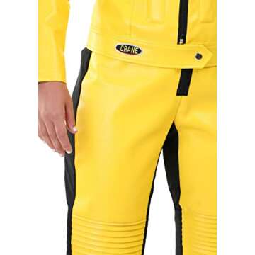 Women’s Kill Bill Beatrix Kiddo Yellow Motorcycle Suit for Adults