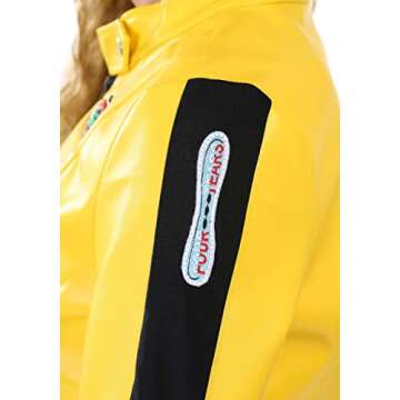 Women’s Kill Bill Beatrix Kiddo Yellow Motorcycle Suit for Adults