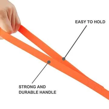 Waterproof Long Leash Durable Dog Recall Training Lead Great for Outdoor Hiking, Training, Yard, Beach and Swimming (Orange, 30ft)