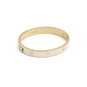 COACH Womens Signature Horse & Carriage Bangle Bracelet