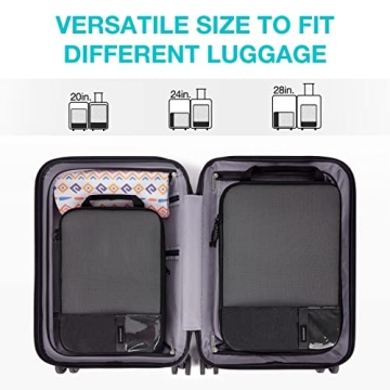BAGSMART Compression Packing Cubes for Easy Travel Packing