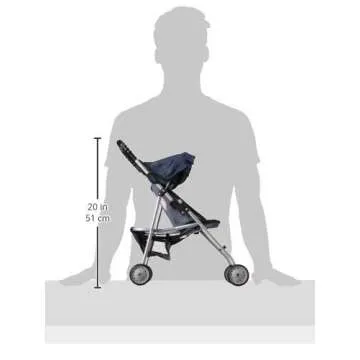 My First Doll Stroller Denim for Baby Doll