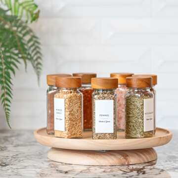Minimalist Waterproof Labels for Stylish Spice Organization