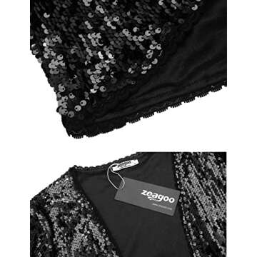 Boujee Zeagoo Sequin Shrug for Glamorous Events